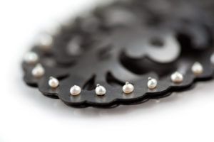 Victorian Steel Necklace, detail